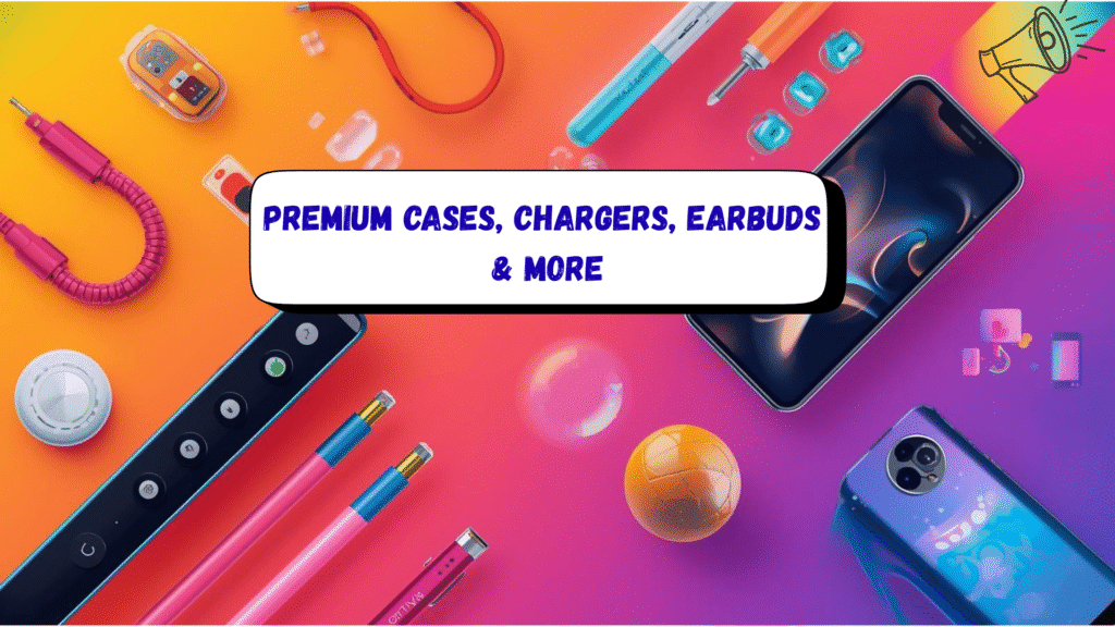Premium cases, chargers, earbuds & more